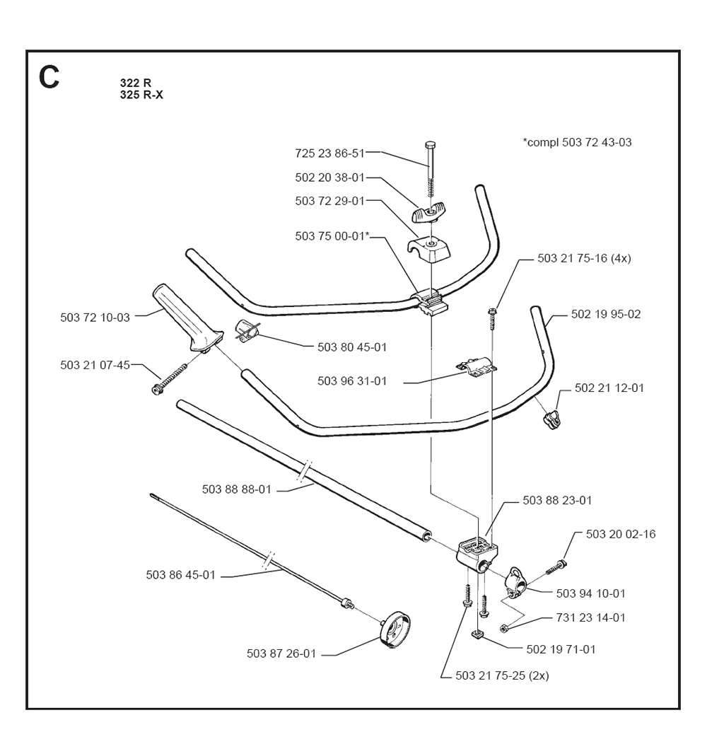 Husqvarna 322 R-(I9900026) Parts List | Husqvarna 322 R-(I9900026